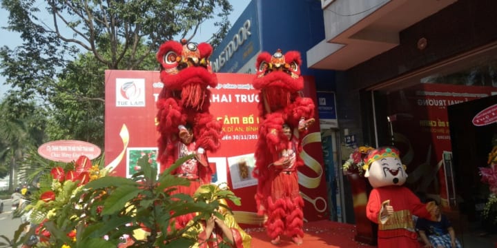 Dịch vụ múa lân khai trương giá rẻ tại Nam Định