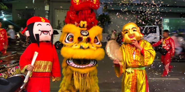 Múa lân I Cho thuê đội lân giá rẻ tại Quảng Ngãi