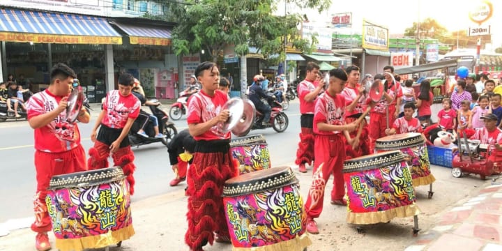 Đoàn lân sư rồng chuyên nghiệp tại Bắc Ninh