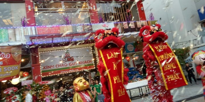 Dịch vụ múa lân khai trương giá rẻ tại Kon Tum