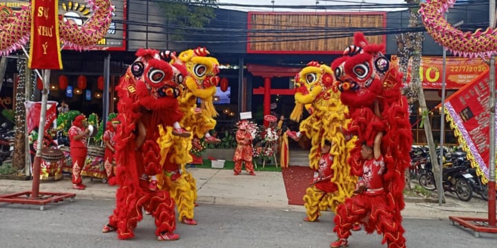 Múa lân I Cho thuê đội lân giá rẻ tại Hải Phòng