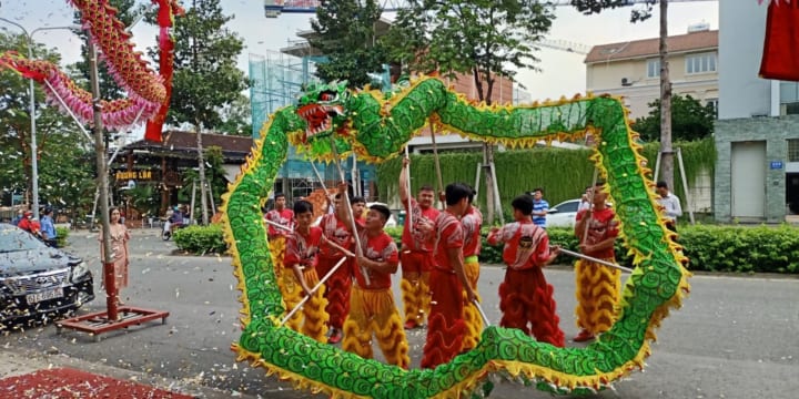Múa lân I Múa lân sư rồng giá rẻ tại Thái Bình