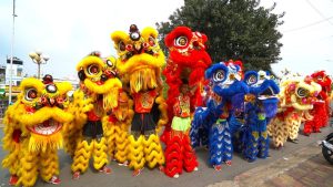 ý tưởng múa lân khai trương