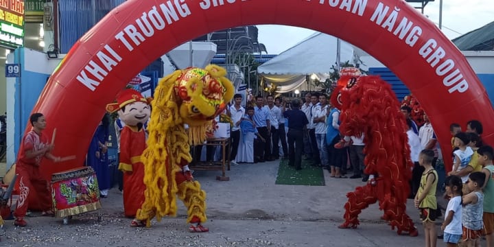 Đoàn lân sư rồng chuyên nghiệp tại Thái Nguyên