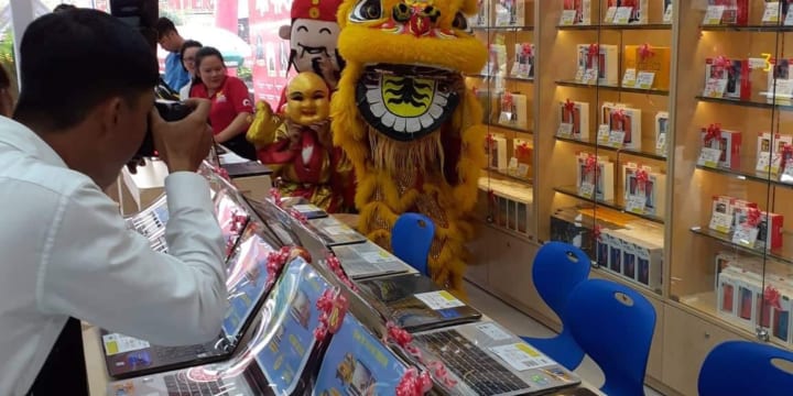 Múa lân khai trương công ty giá rẻ tại Bình Dương