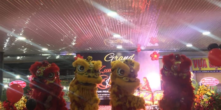 Thuê Đội múa lân giá rẻ tại Bình Thuận