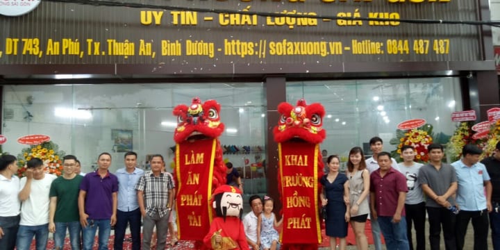 Dịch vụ múa lân khai trương giá rẻ tại Điện Biên