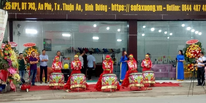 Múa lân khai trương công ty giá rẻ tại Bình Phước