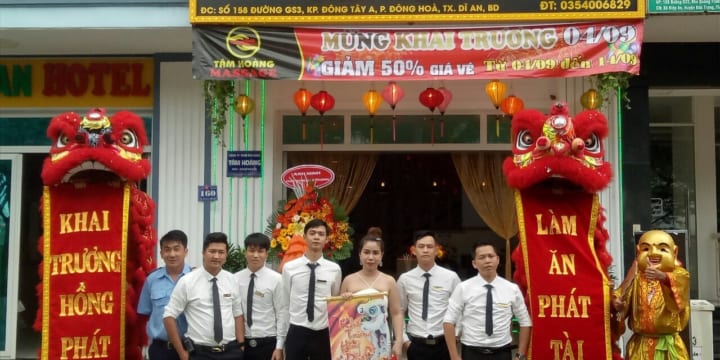 Dịch vụ múa lân sư rồng khai trương tại Bình Thuận