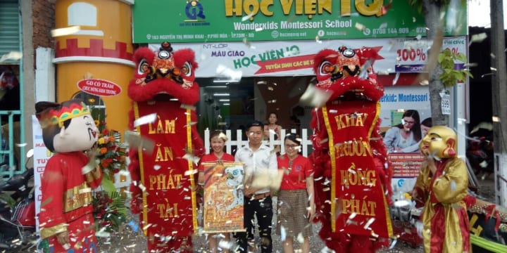 Múa lân khai trương công ty giá rẻ tại Ninh Thuận