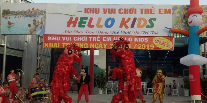 Múa lân khai trương công ty giá rẻ tại Lâm Đồng