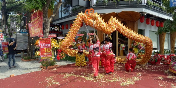 Múa lân sư rồng giá rẻ tại Long An