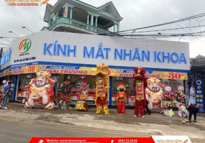 Dịch vụ múa lân sư rồng tại Bắc Giang | Khai Trương Kính Mắt Nhãn Khoa